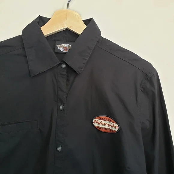 Harley Davidson Fitted Long Sleeve Button Up Top - Picture 5 of 11